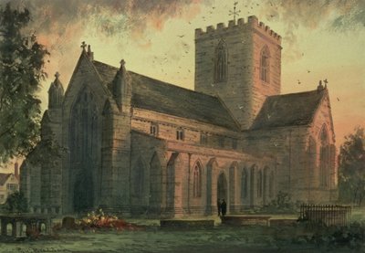 Catedral de St. Asaph, Vista desde el Suroeste de Paul Braddon